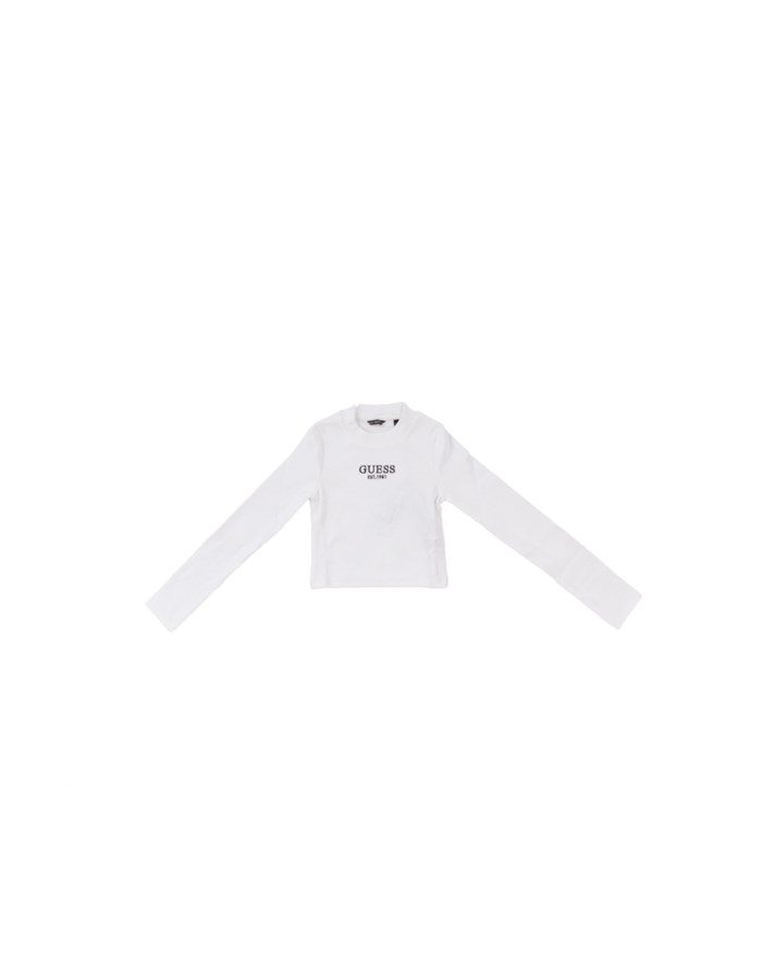 GUESS Manica Lunga Pure white