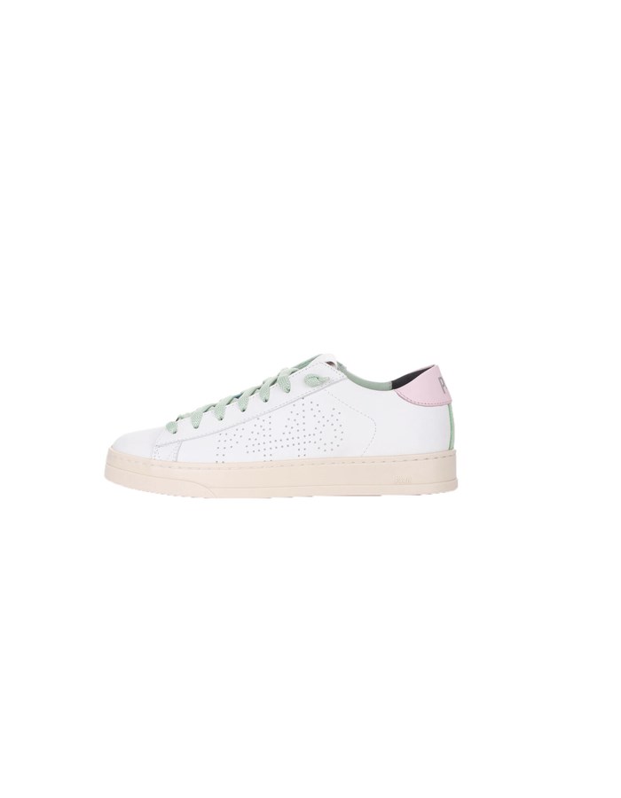 P448 Trainers White pink green