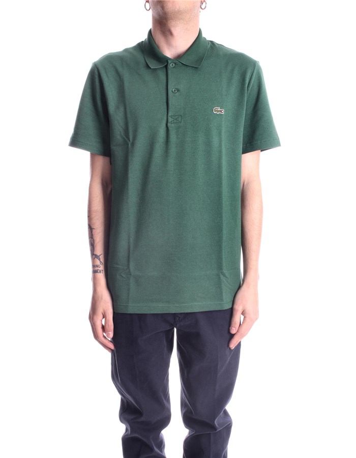 LACOSTE Short sleeves English green