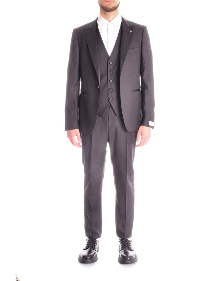 TAGLIATORE Single-breasted suits Black