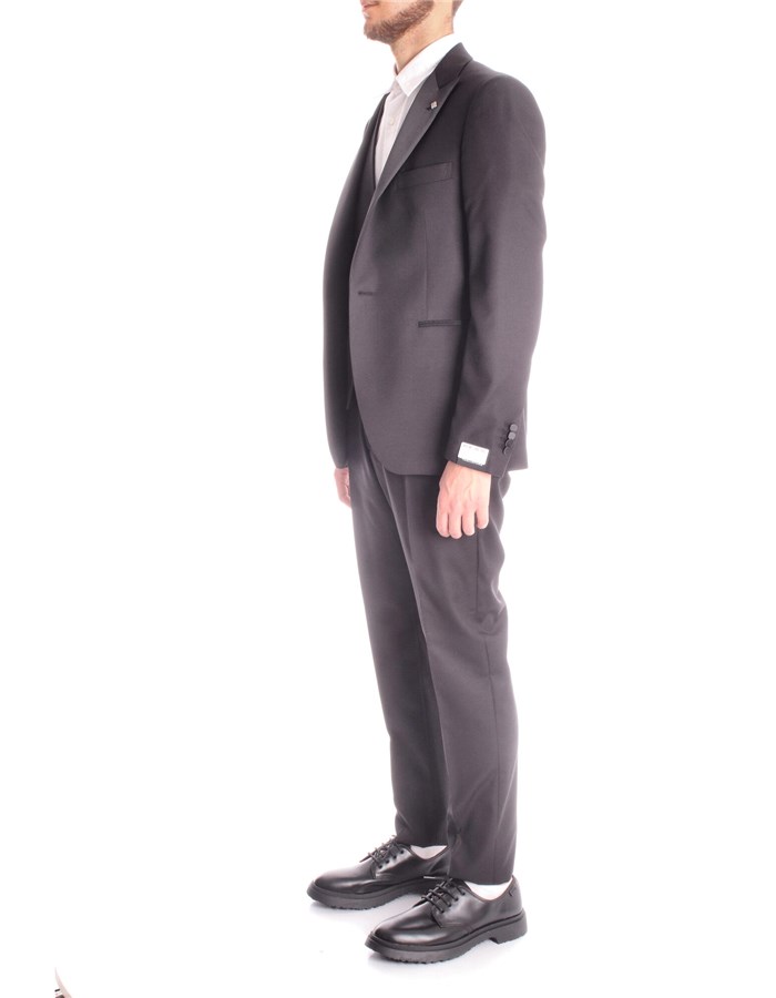 TAGLIATORE Single-breasted suits Black