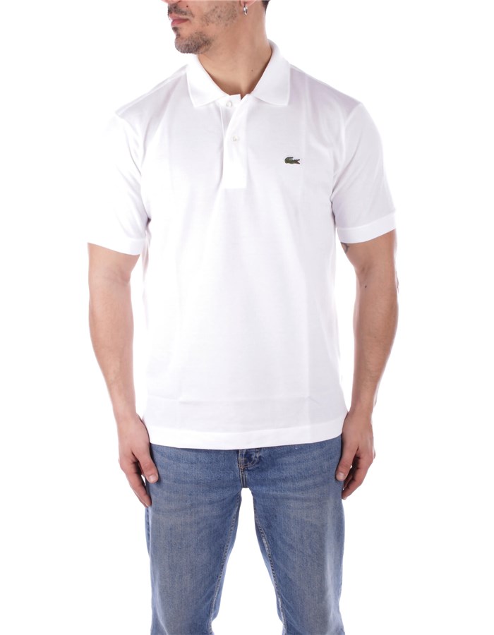 LACOSTE Polo shirt Short sleeves 1212 White
