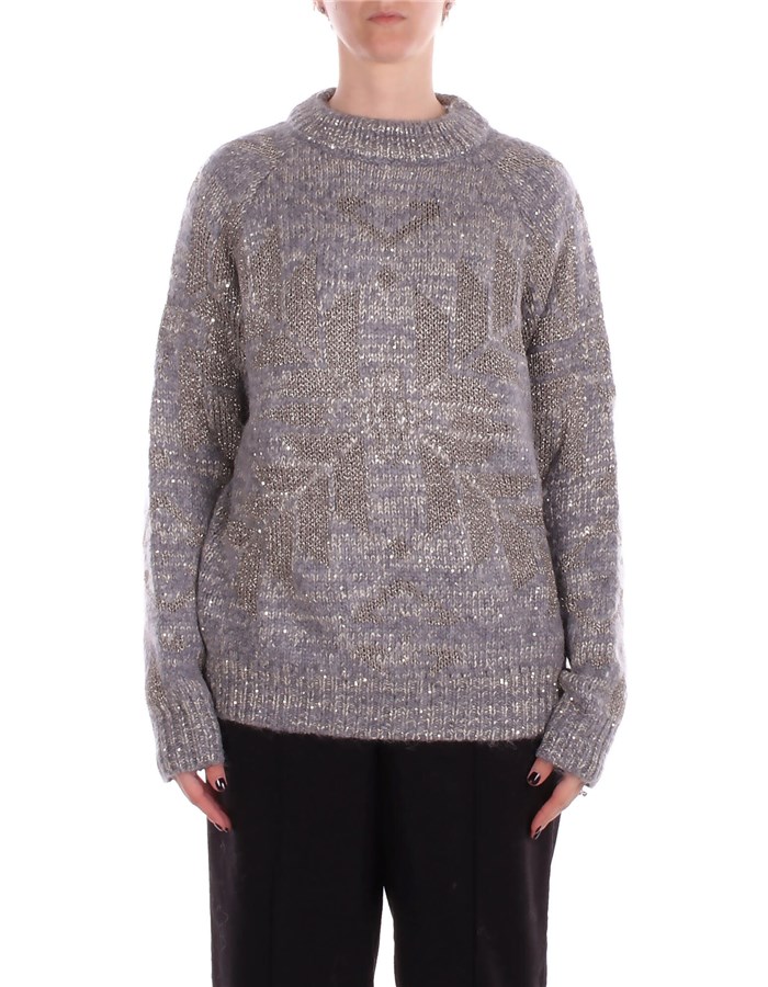 BLUGIRL BLUMARINE Girocollo Grigio oro