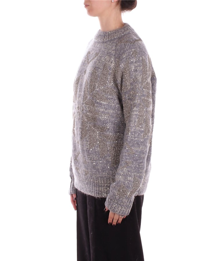 BLUGIRL BLUMARINE Girocollo Grigio oro