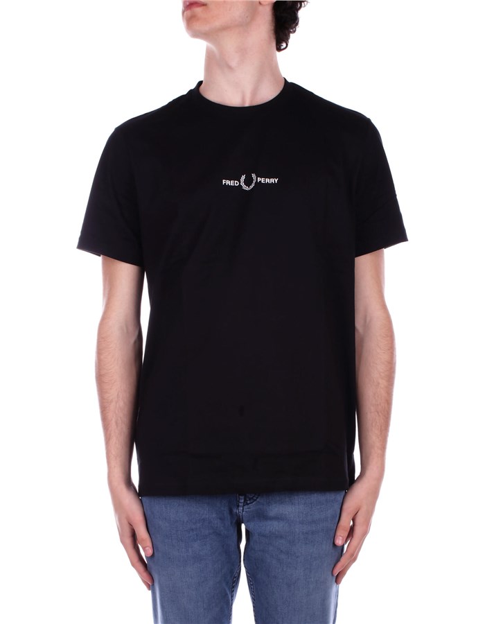 FRED PERRY Manica Corta Black
