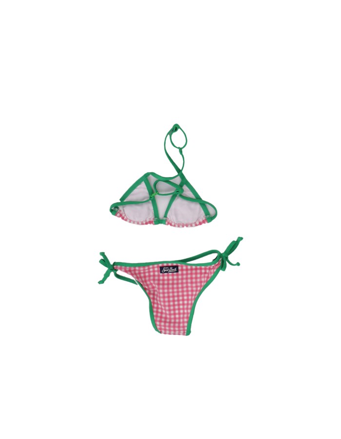 MC2 SAINT BARTH Bikini Bianco rosa verde