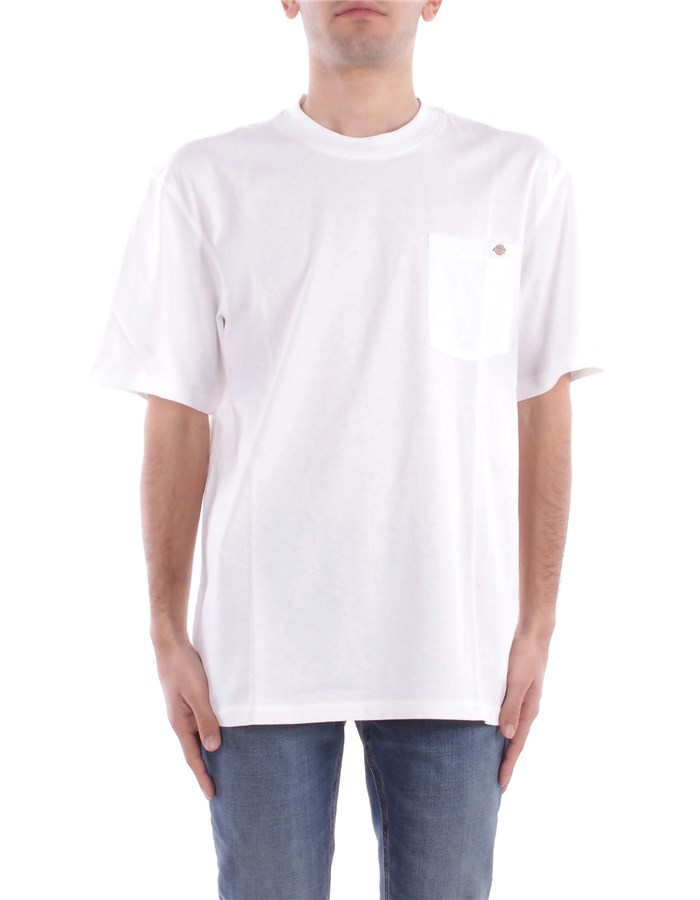 DICKIES Manica Corta Bianco