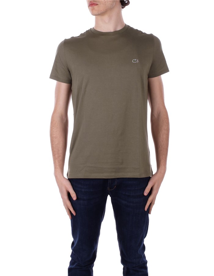LACOSTE Short sleeve Military