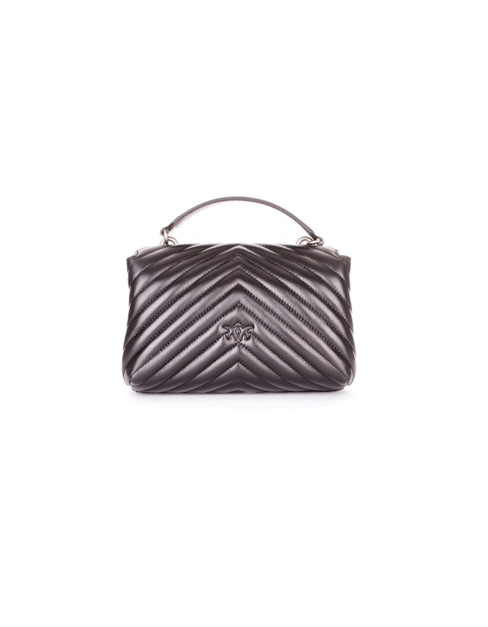 PINKO Hand Bags Black silver