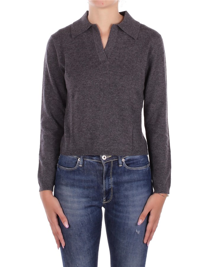 MAX MARA Maniche Lunghe Grigio scuro