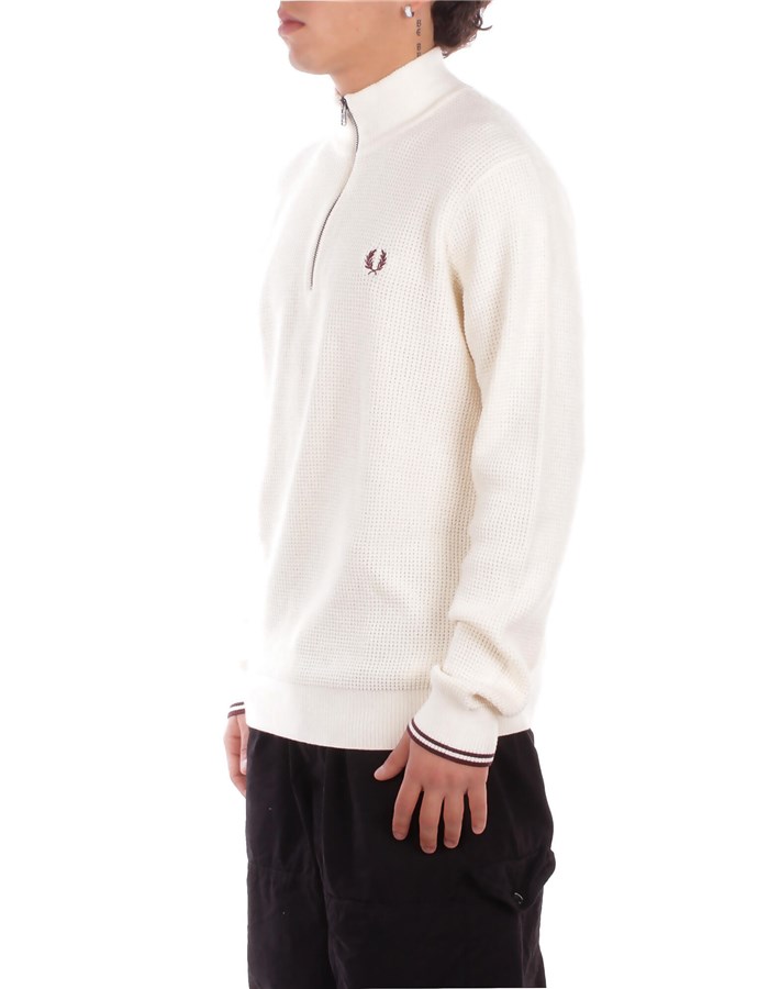 FRED PERRY Felpa Ecru
