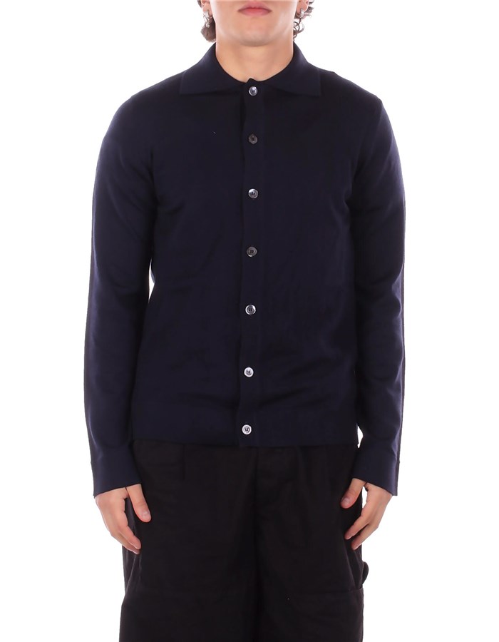 ALPHA STUDIO Cardigan Blu notte