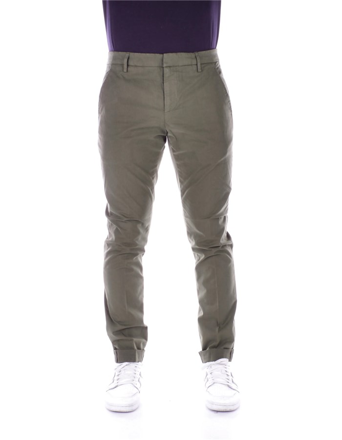 DONDUP Pantaloni Slim UP235 GSE046PTD Verde militare