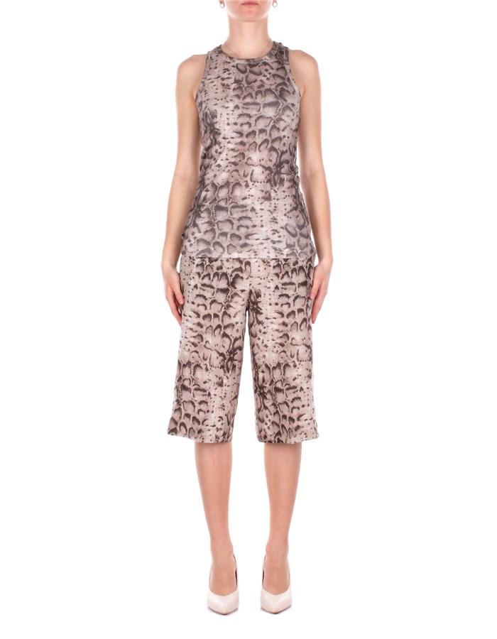 PINKO Bermuda Beige nero