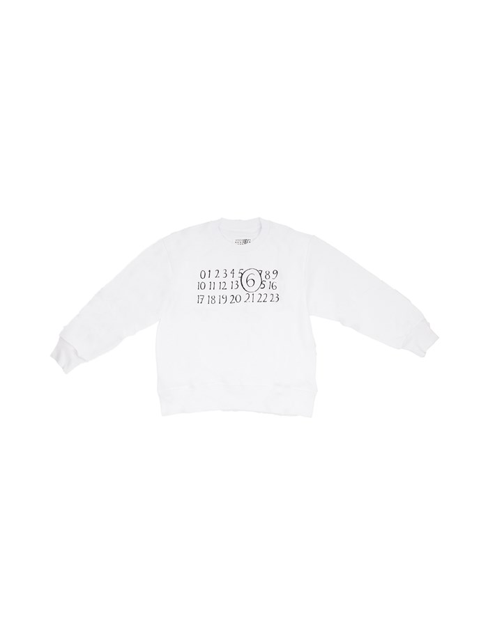 MM6 MAISON MARGIELA Felpe Girocollo Bianco