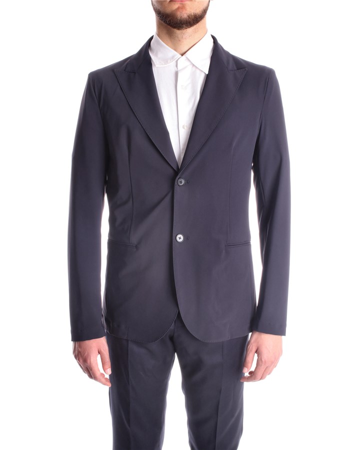 HYDROGEN Single-breasted suits Navy blue