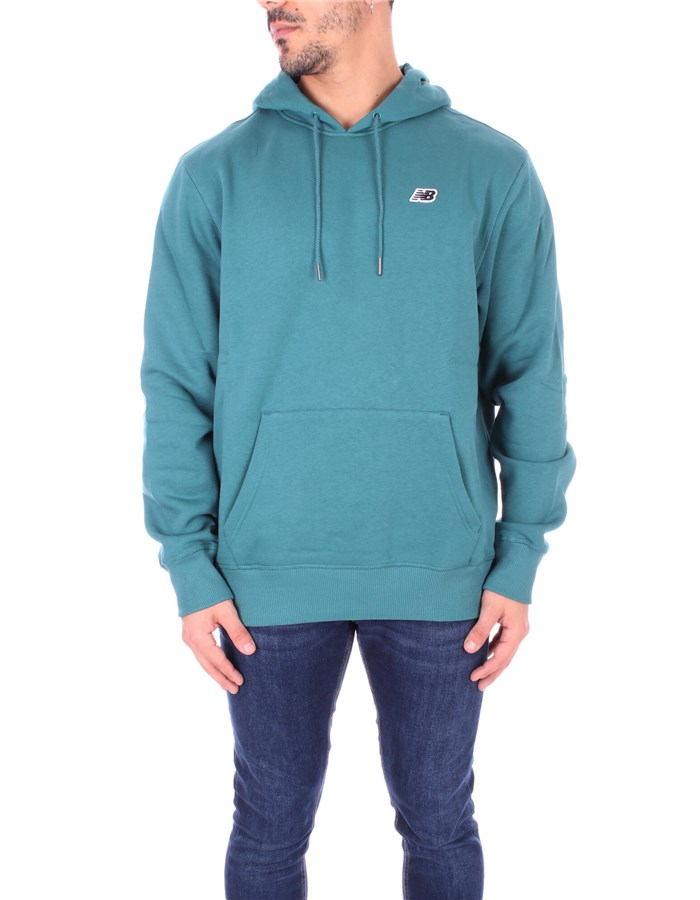 NEW BALANCE Hoodies Green oil