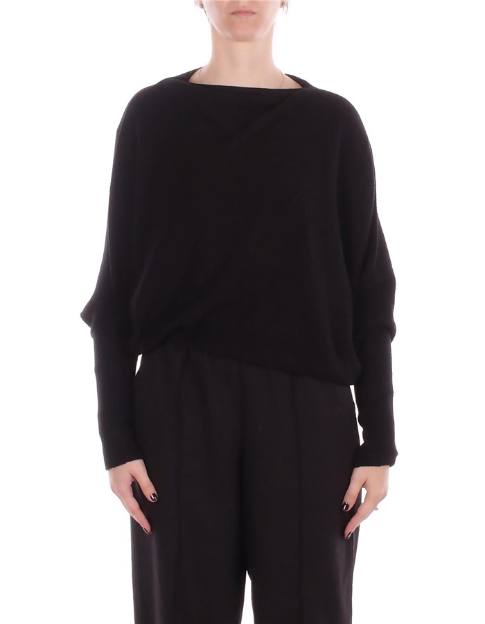 MANILA GRACE Girocollo Nero