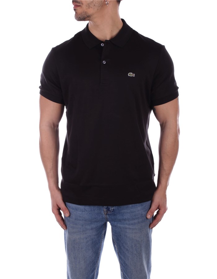 LACOSTE Polo shirt Short sleeves DH2050 Black