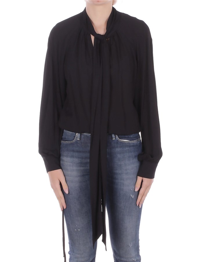 MANILA GRACE Bluse Nero