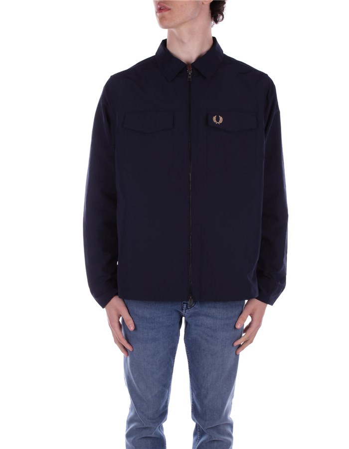 FRED PERRY Giacche Corte M5684 Navy