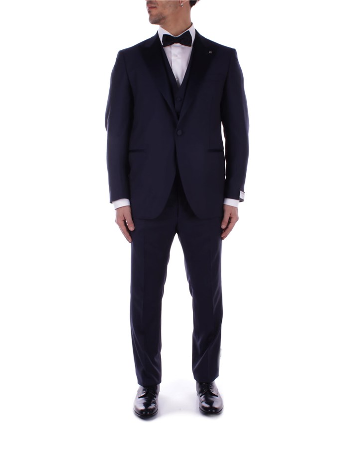 TAGLIATORE Single-breasted suits Marine blue