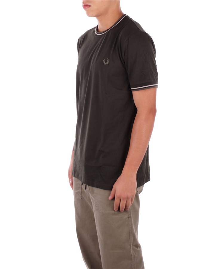 FRED PERRY Short sleeve Military green