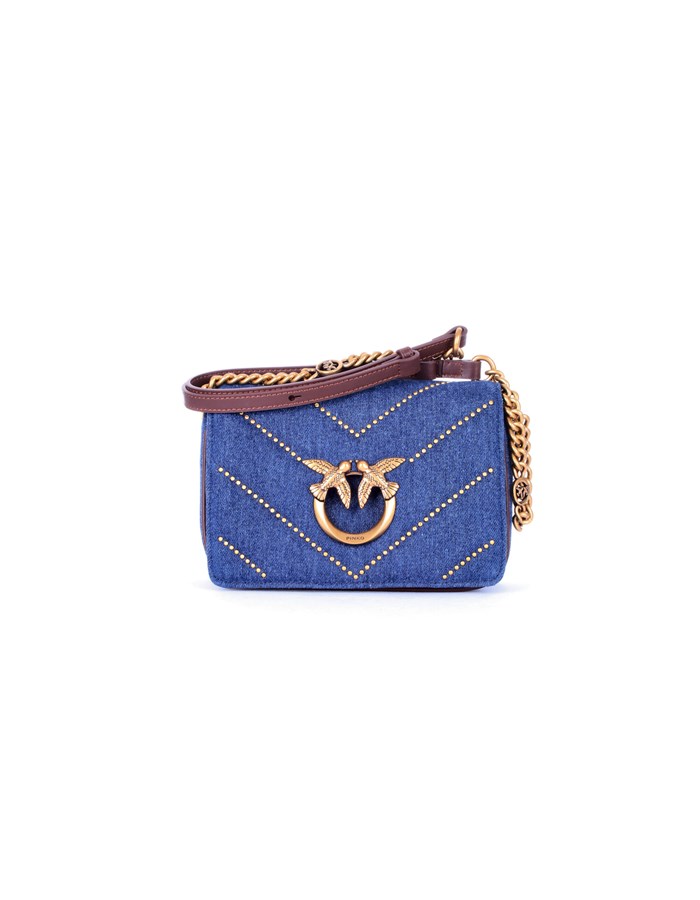 PINKO Hand Bags Blue denim