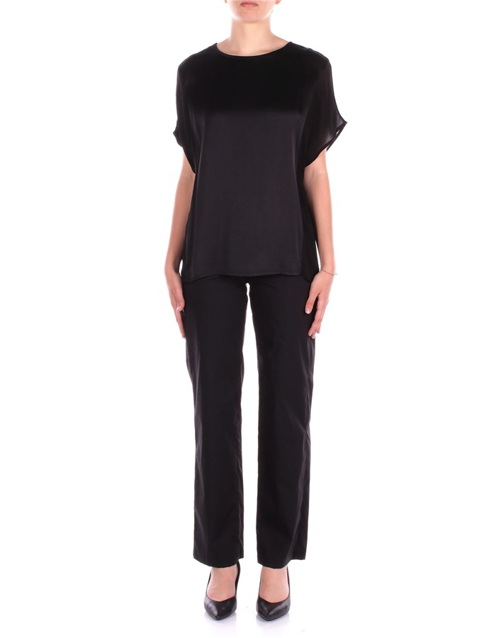 MANILA GRACE Bluse Nero
