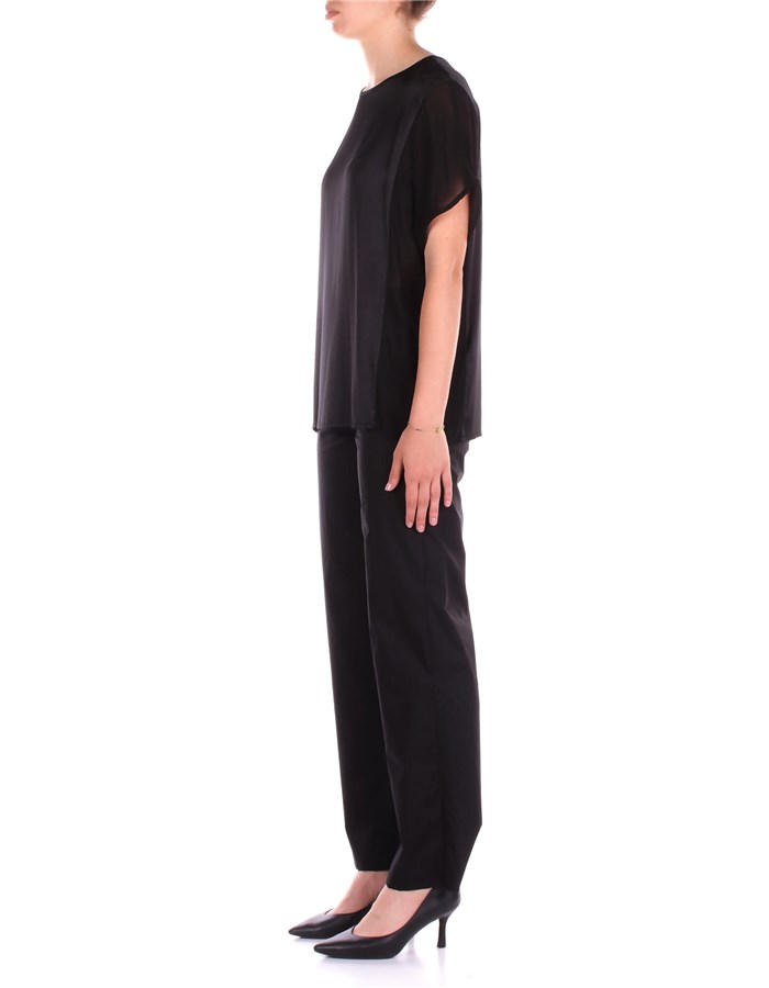 MANILA GRACE Bluse Nero
