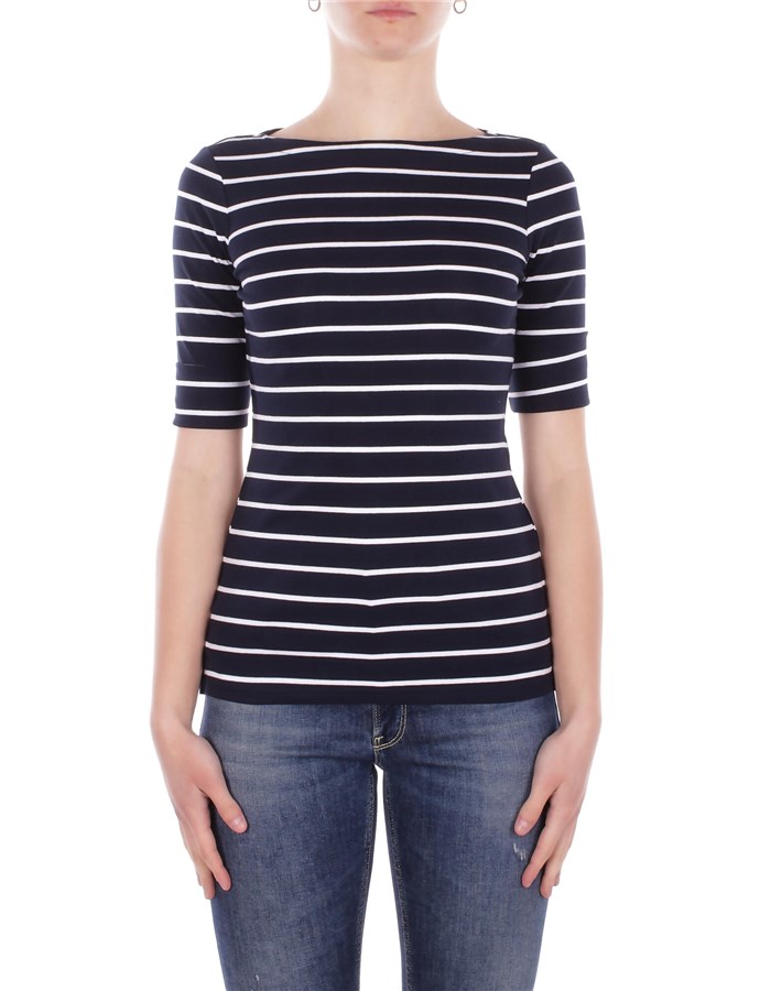 RALPH LAUREN Striped  Navy white
