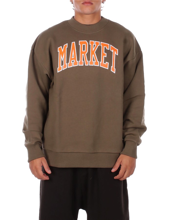 MARKET Felpe Girocollo Verde militare