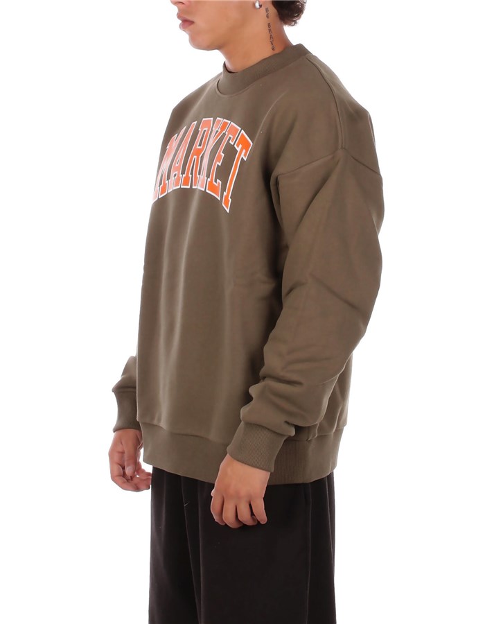 MARKET Felpe Girocollo Verde militare