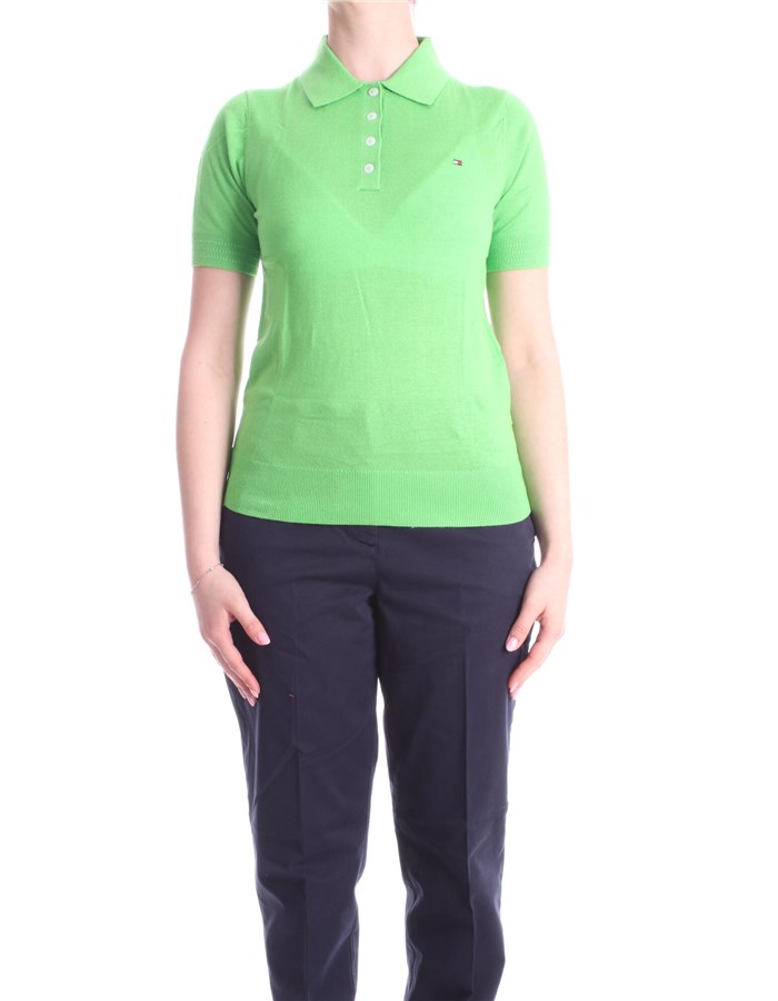 TOMMY HILFIGER Polo Maniche Corte WW0WW37937 Lime