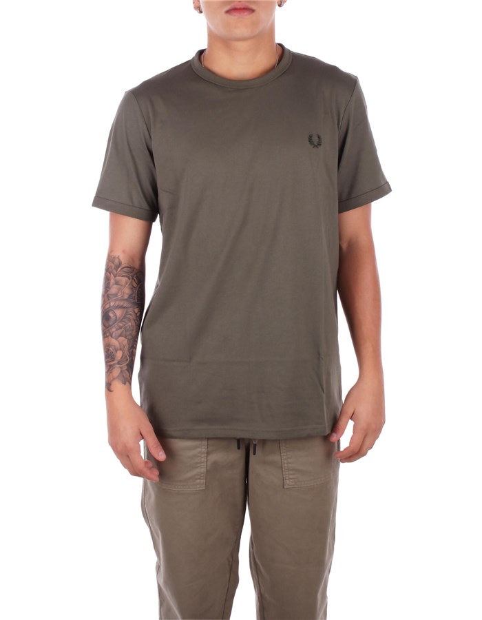 FRED PERRY Short sleeve Military green