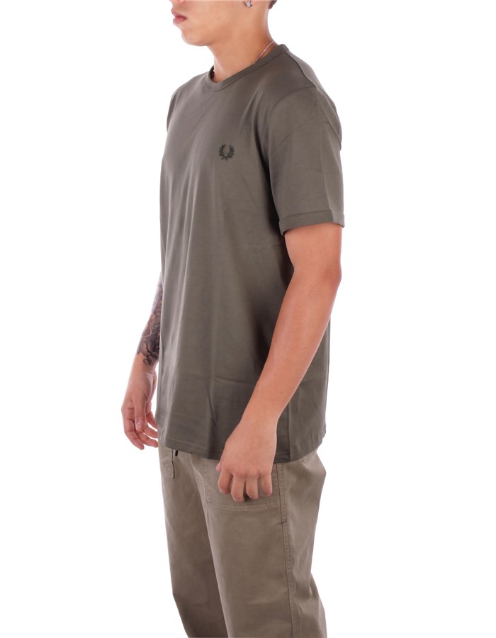 FRED PERRY Short sleeve Military green