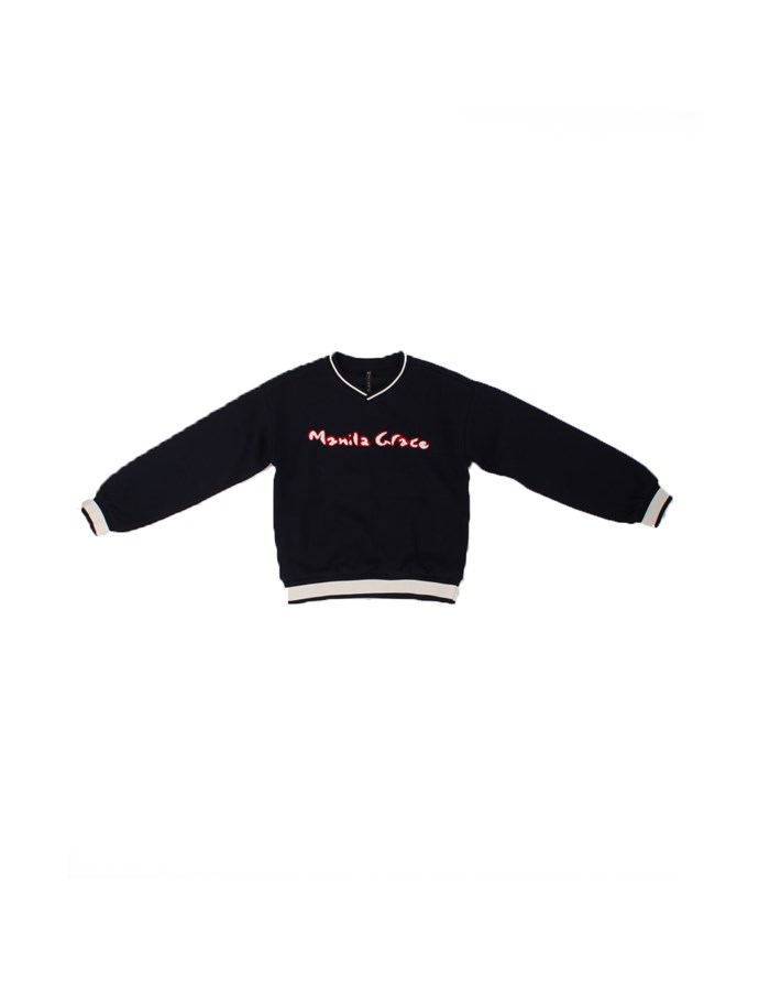 MANILA GRACE Crewneck  Blue