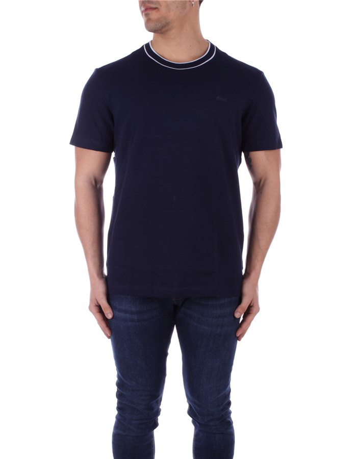 LACOSTE T-shirt Manica Corta TH8174 Navy blu