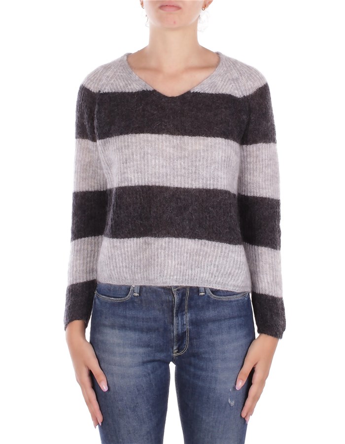 MAX MARA Scollo A V Grigio chiaro