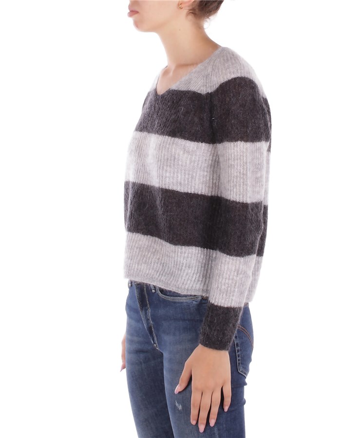 MAX MARA Scollo A V Grigio chiaro