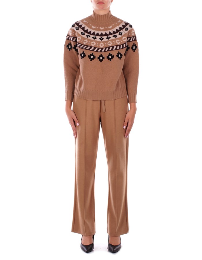 MAX MARA Collo Alto Beige fantasia