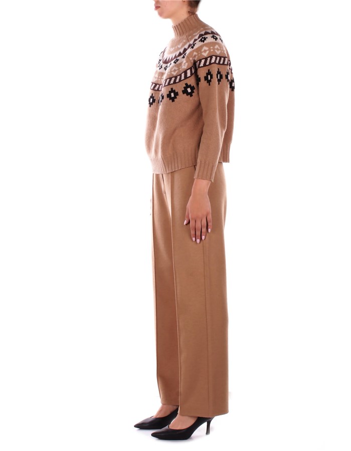 MAX MARA Collo Alto Beige fantasia