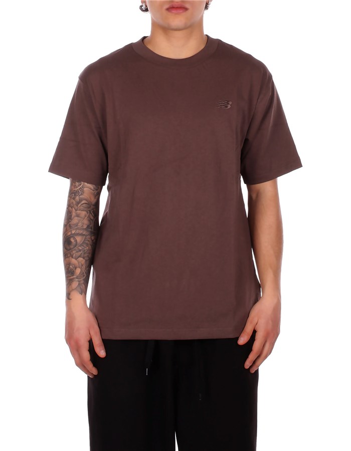 NEW BALANCE T-shirt Brown