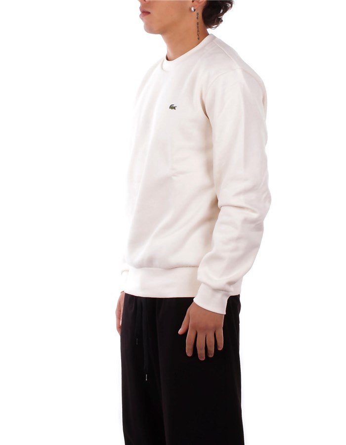 LACOSTE Felpe Girocollo Panna