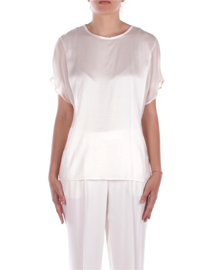 MANILA GRACE Bluse Off white