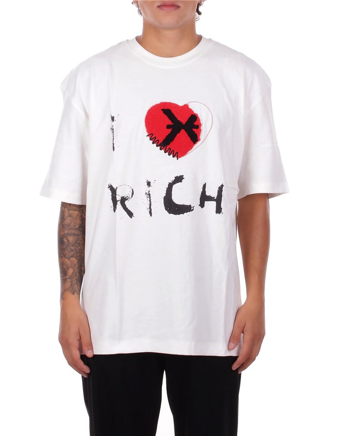 JOHN RICHMOND Manica Corta Off white