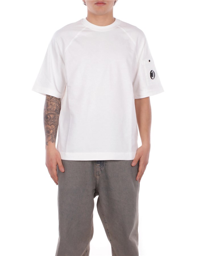 CP COMPANY Manica Corta Gauze white