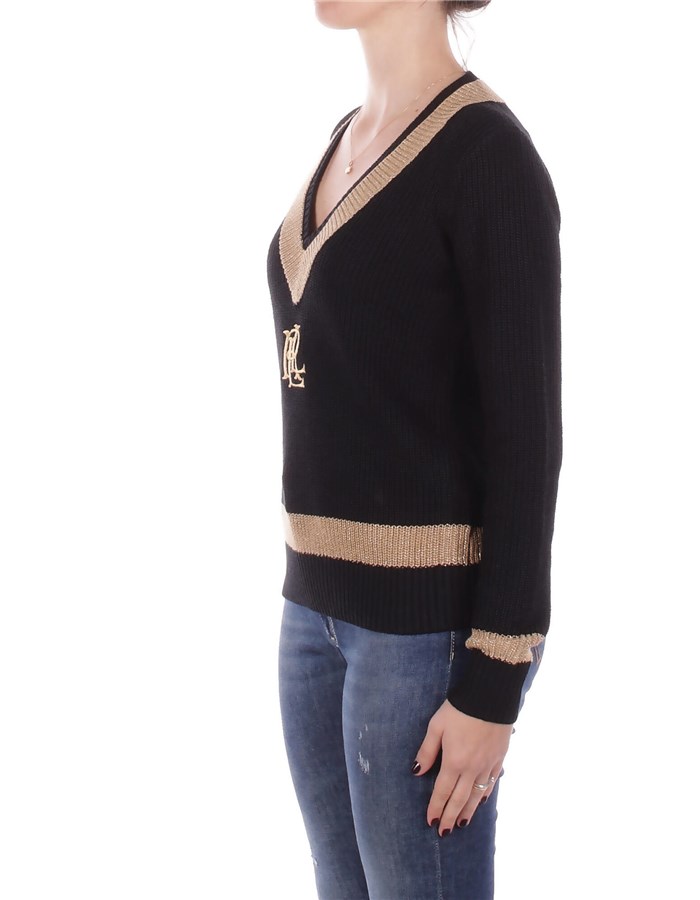 RALPH LAUREN Scollo A V Black gold