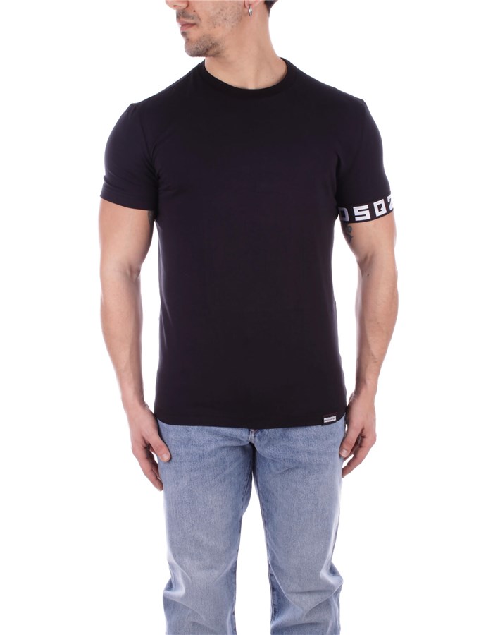 DSQUARED2 T-shirt Manica Corta D9M3S5130 Nero