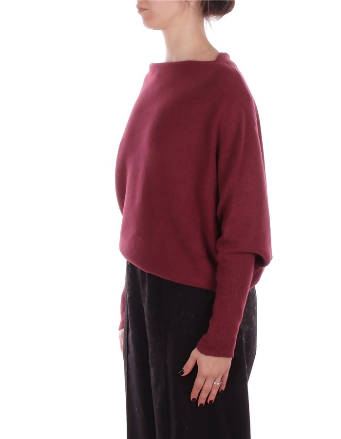 MANILA GRACE Girocollo Burgundi